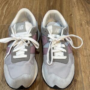 New Balance Gray and Pink Athletic Shoes